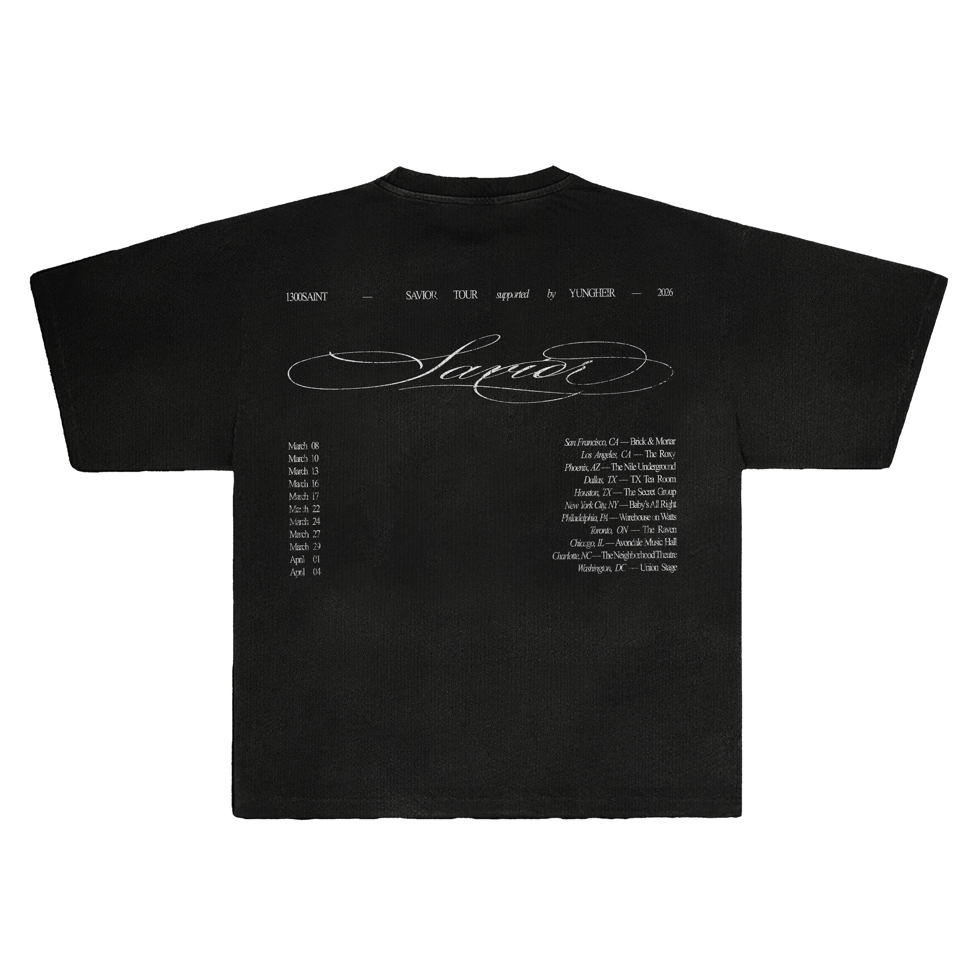 yungheir NOISE T-SHIRT IN BLACK