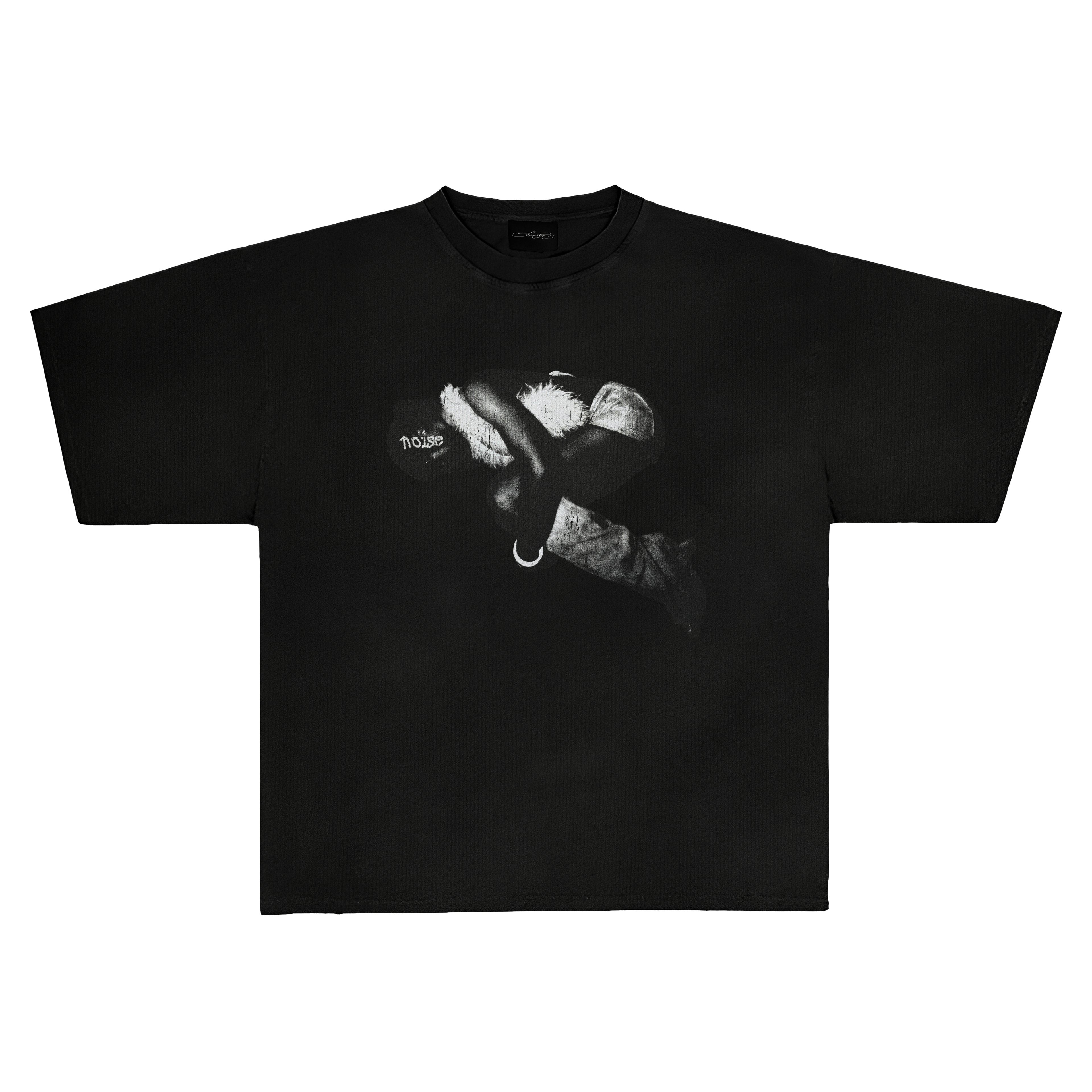 yungheir NOISE T-SHIRT IN BLACK